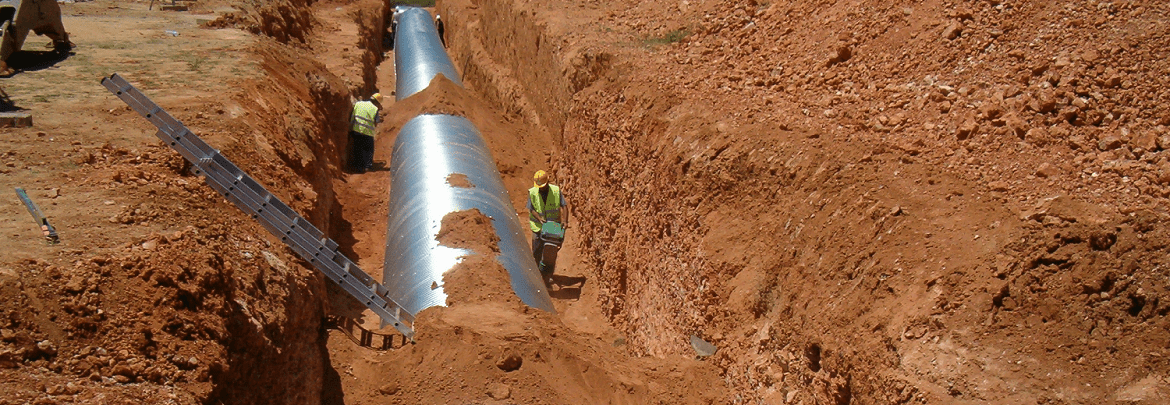 Aqueduct and sewerage