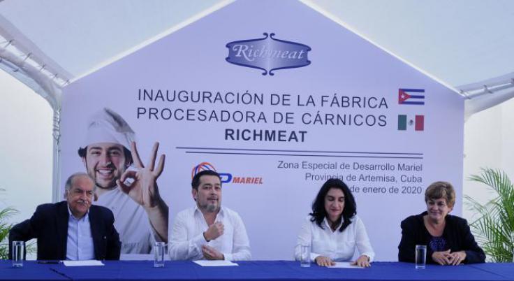 INAUGURADA LA PLANTA DE RICHMEAT DE CUBA EN LA ZED MARIEL