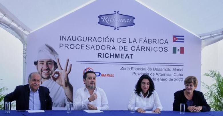 INAUGURADA LA PLANTA DE RICHMEAT DE CUBA EN LA ZED MARIEL