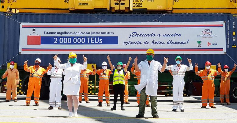 TCMariel logra los dos millones de TEUs operados
